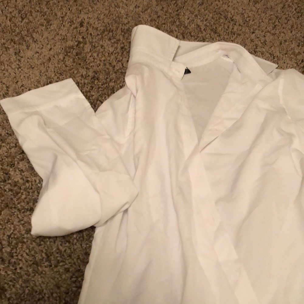 White button down